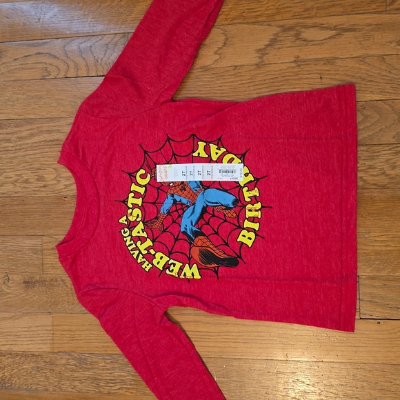 JUMPING BEANS TODDLER BOYS RED SPIDERMAN LONG SLEEVE TEE SIZE 2T - Picture 1 of 4